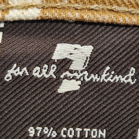 7 for all mankind Anthropologie Tan White Cropped Skinny 5 Pocket Jeans Siz3 27 - Picture 13 of 16